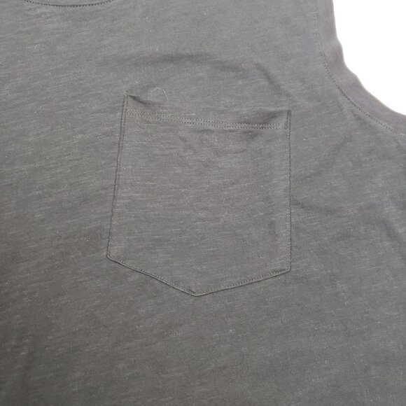 Madewell Plus Whisper Cotton Crewneck Pocket Muscle Tank True Black Women 3X NWT - Picture 12 of 16